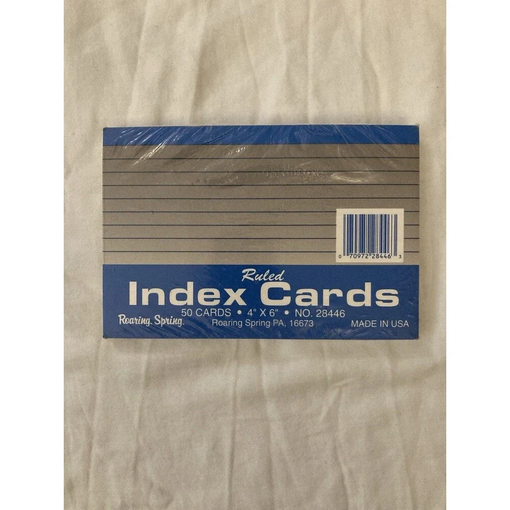 Roaring Spring Ruled Index Cards 4